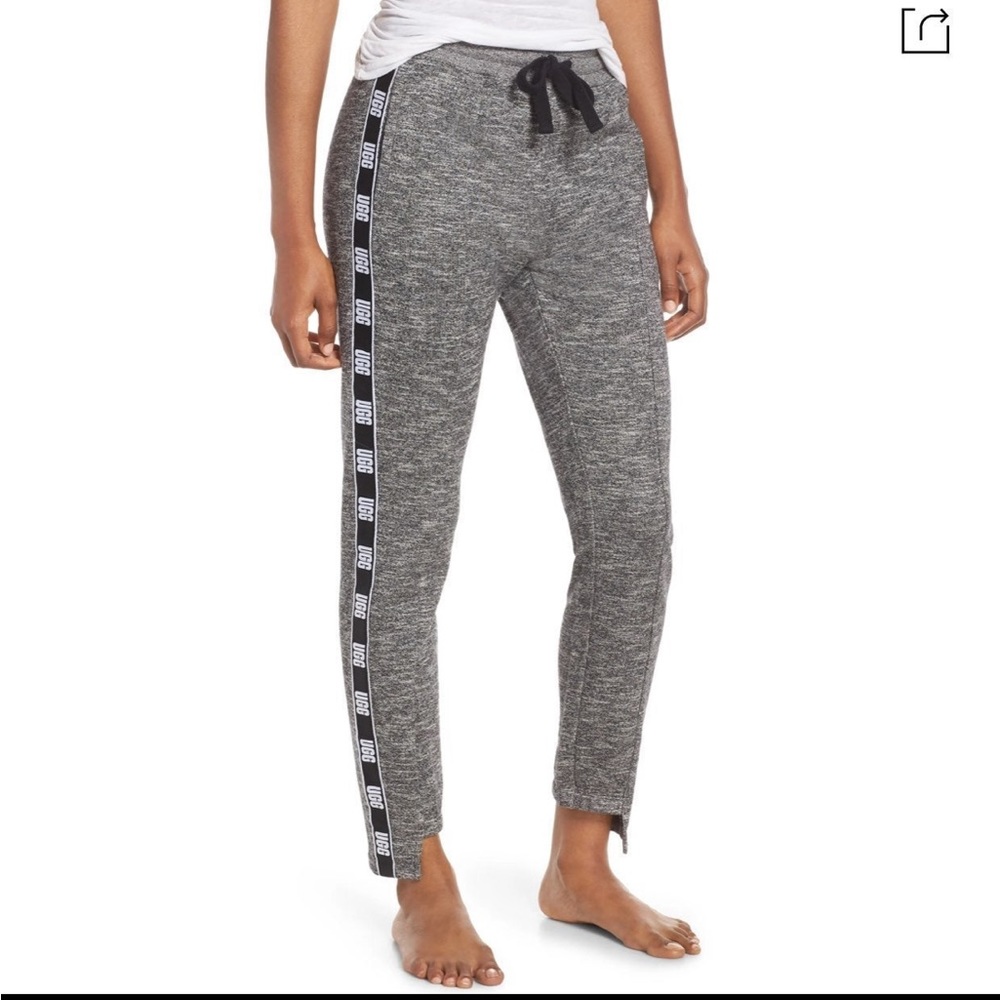 UGG Australia Iris Logo Stripe Terry Track Sweatpants Size XS